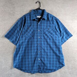 ORVIS Mens Plaid Short Sleeve Button‎ Up Shirt XXL Classic Collection